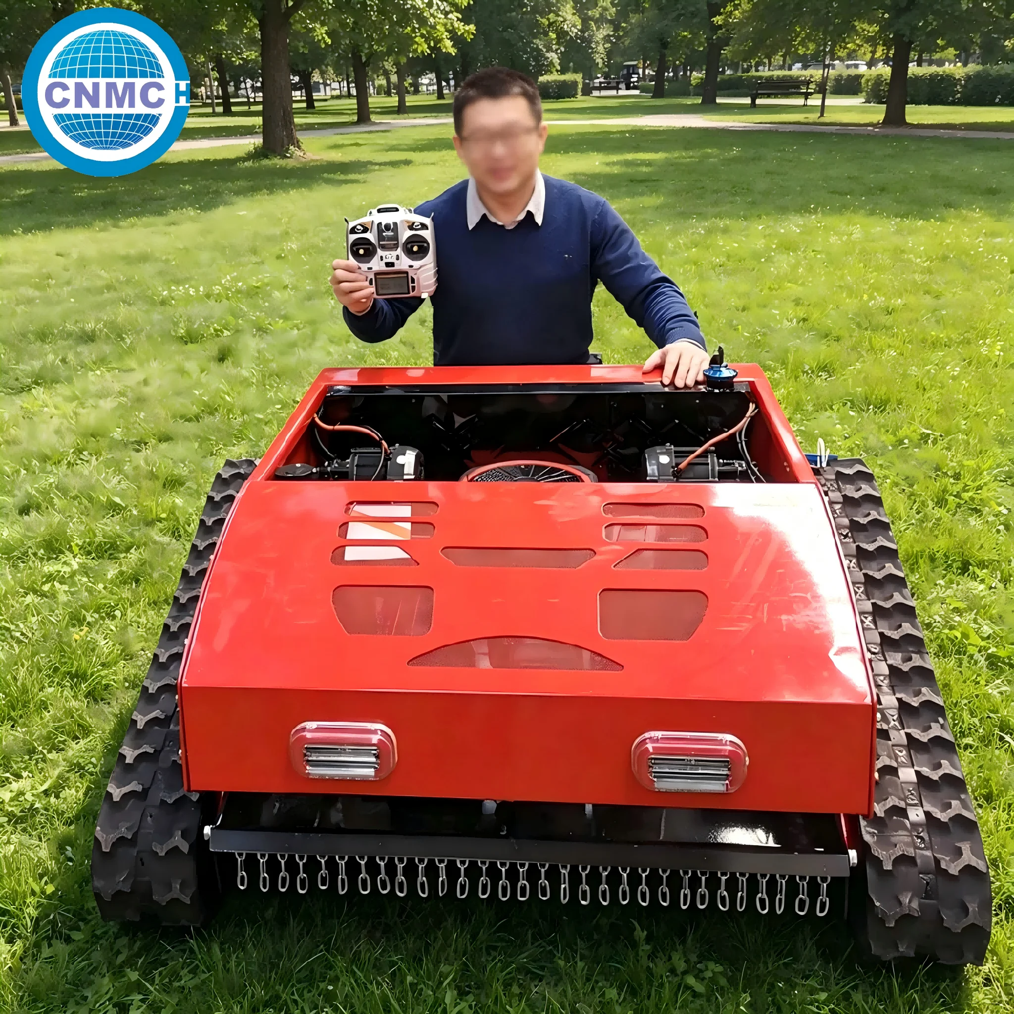 

Crawler Lawn Mower Grass Cutting Machines Robot Remote Controlled Safety Auto-Stop Blade All-terrain Easy to Operate Customized