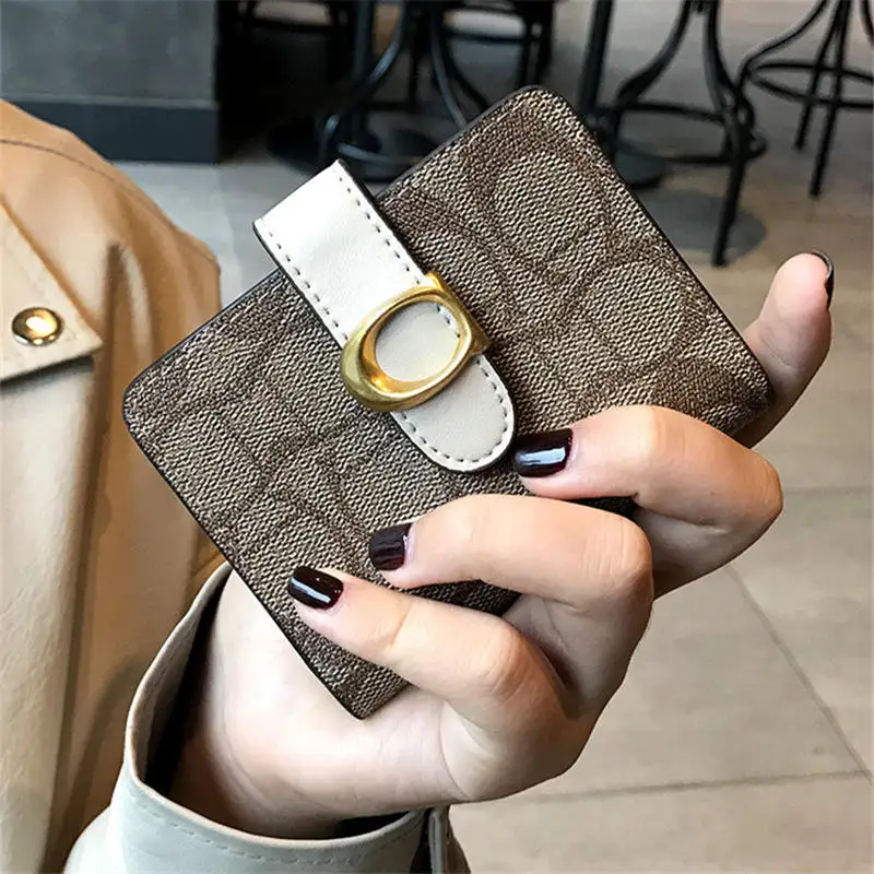 

Anti-theft credit card business card holder wallet unisex wallet small card bag simple wallet buckle wallet