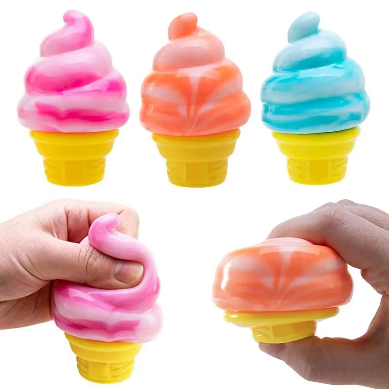 Latest Ice Cream Squeeze Toy Anti-Anxiety Stretchy Slow Rising Creative Sensory Toy Stress Relief Squeeze Object