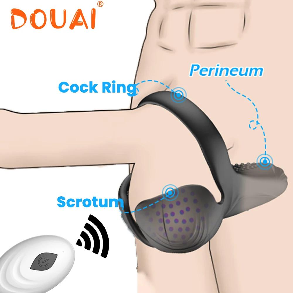 Sexy Toys Cockring for Men Testicle Massager Vibrator Penis Cock Ring on for Man Delay Ejaculation Penisring Sex Toys for Men 18