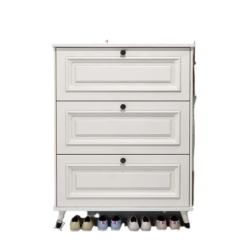 

American shoe cabinet, outside the door of the home, ultra-thin tipping bucket