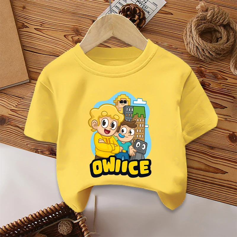 Wojan Teams T-shirt Short Sleeve Boys Girls Clothes Summer Sportwear Fashion Street Casual Tops Birthday Gifts Cute Cartoon Tees