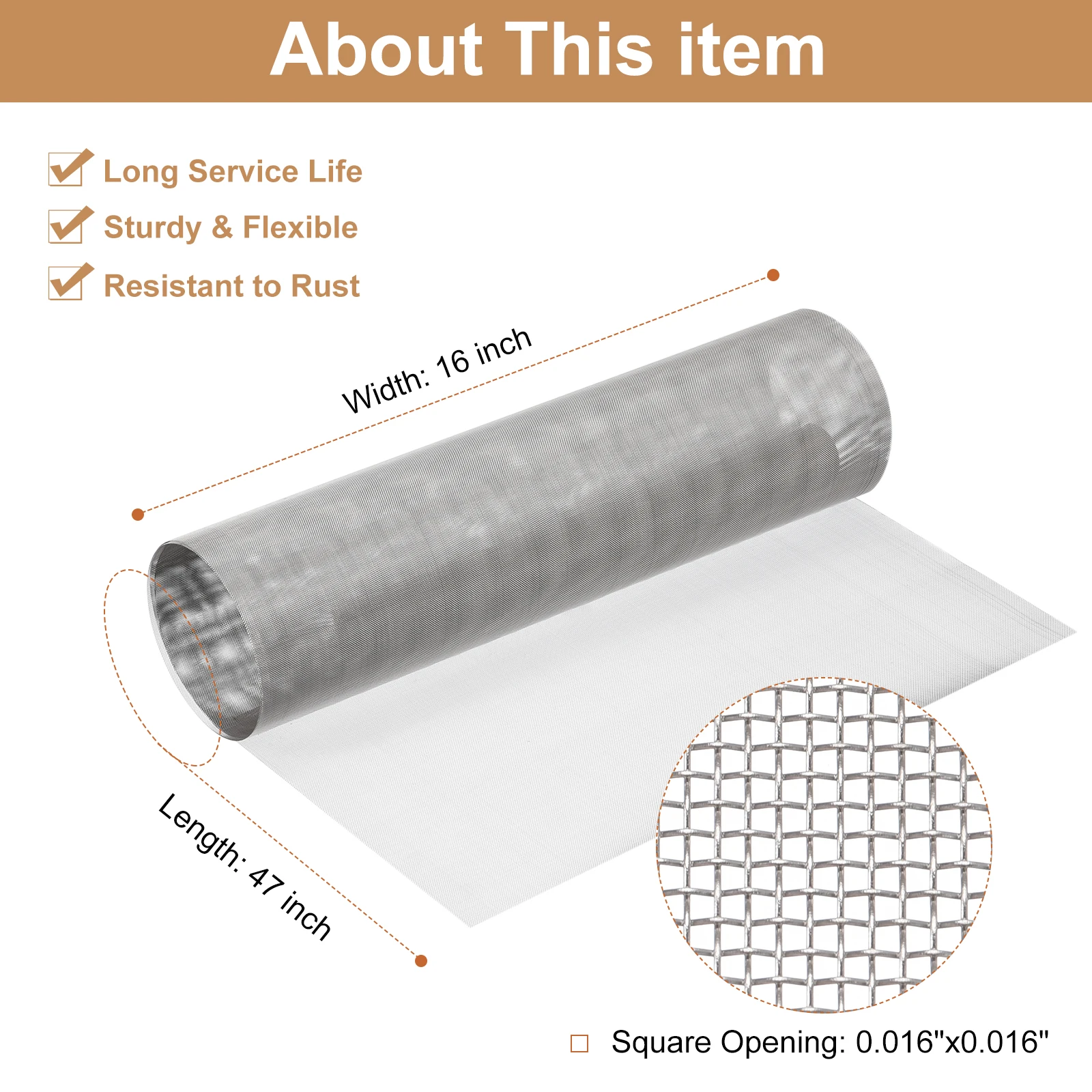 1pcs 304 Stainless Steel Woven Wire Mesh Screen Filter Screen 20/30/40/80 Mesh Wire Mesh Filter Sheet