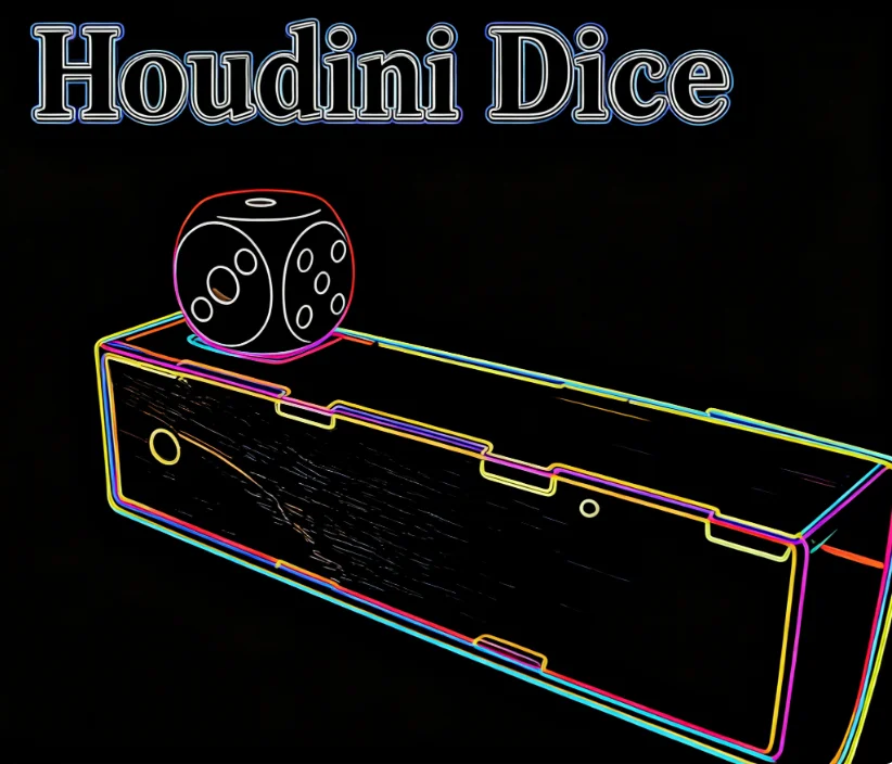 

Удивительные кости предсказания Хоудини — деревянная коробка для трюков ментализма для магии крупным планом, шок вашей аудитории, фокусника, профессионалов