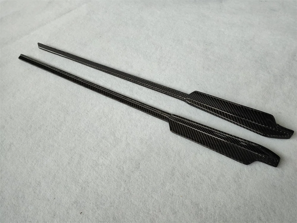 A Pair of Body Kit for Taycan Carbon Fiber M-style Door Panel Decorative Strips