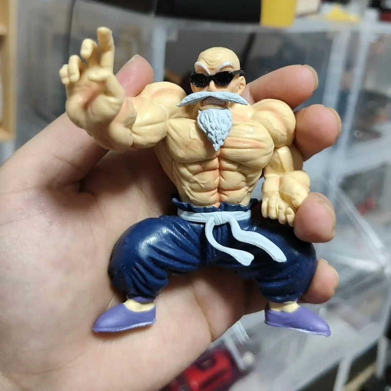 10CM Cool and Stylish Anime Dragon Ball GK Muscle Master Roshi Figure Model Toys PVC Goku Kame Sennin Action Figure Statue Doll