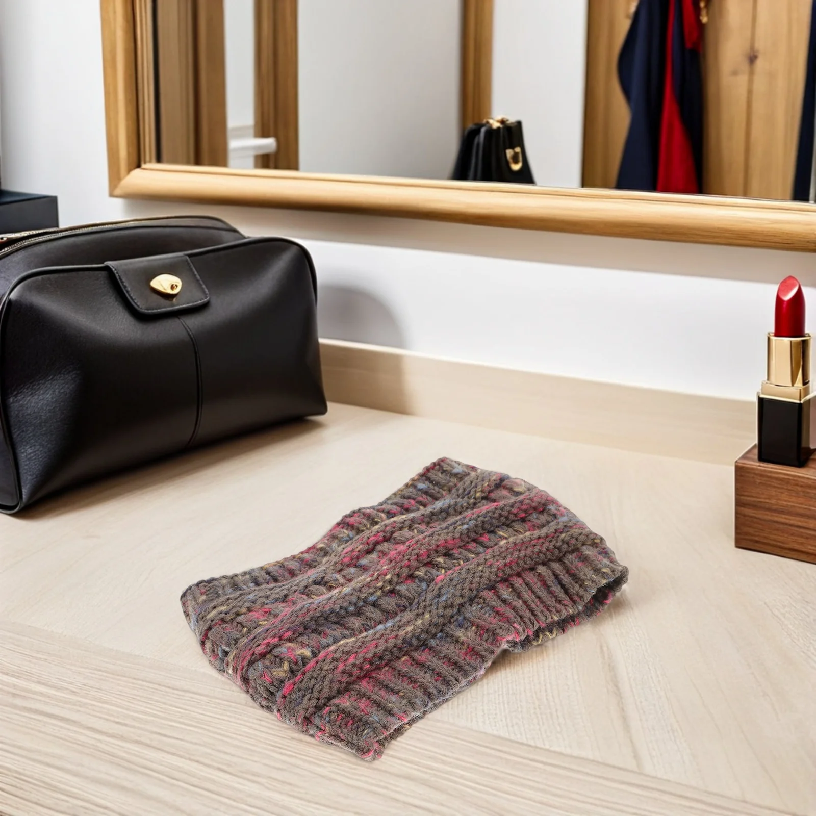 

3pcs Women'S Ear Warmers Knit Headband Thick Fleece Lined Warm Winter Hair Band For Cold Weather Vintage Crochet Stretchy