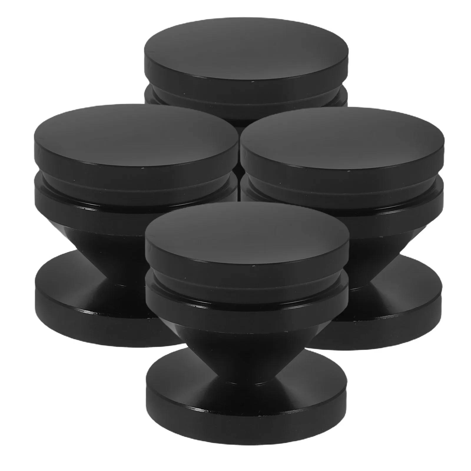4 Sets Lautsprecherspikes, Hochleistungs-Isolationsfüße für Verstärker, CD-Player, Plattenspieler, Anti-Vibrations-Dämpfung, Audiosystem-Verbesserer