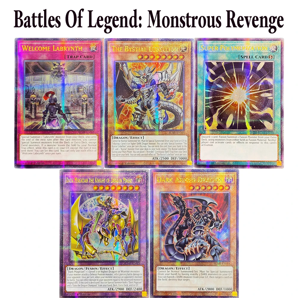 

YuGiOh! Battles Of Legend:Monstrous Revenge Rare cards QCSCR Game cards Dark Armed Dragon The Bystial Lubellion Welcome Labrynth