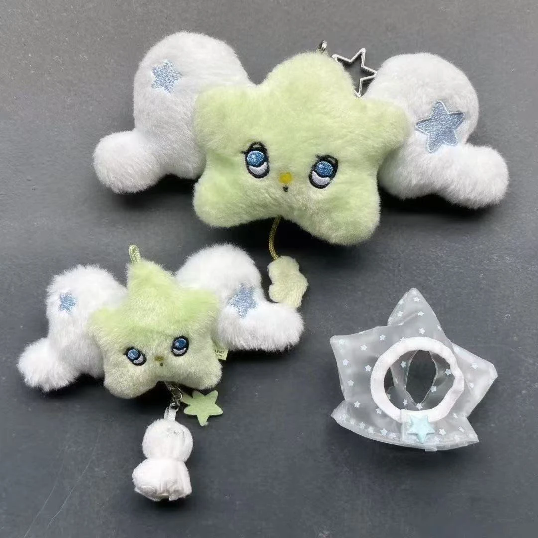

Mini Wicku Life Four Grid Doll Keychain Doll Album Surrounding Plush Doll Backpack Gift Bag Decoration Gift Bag Pendant Keychain