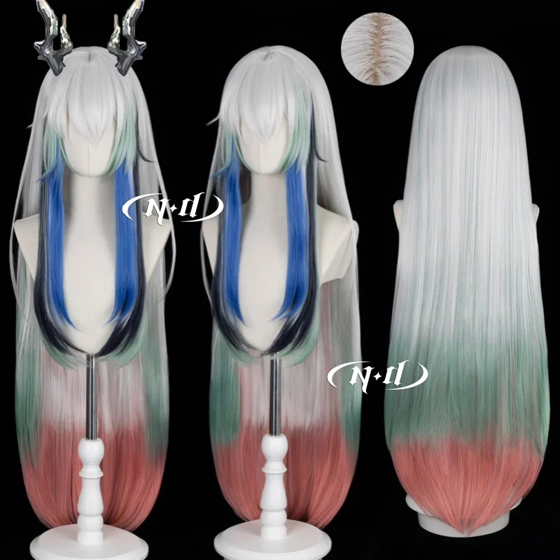

ND Yi Arknights Косплей Парики Шиньон для волос для Comic-con Косплейер Хэллоуин Костюм Вечеринка Тема Термостойкий