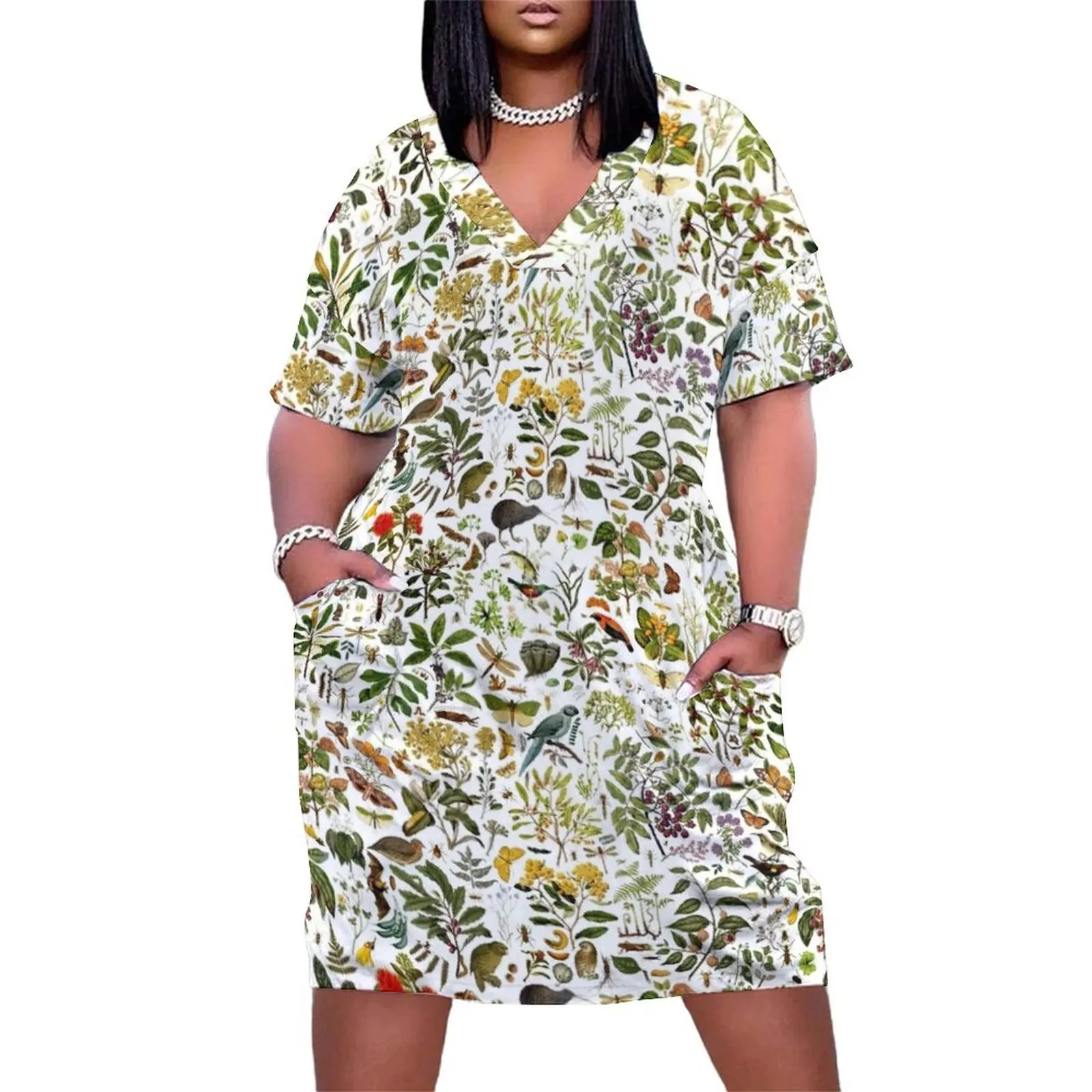 New Zealand Biology Loose Pocket Dress prom dress women clothes