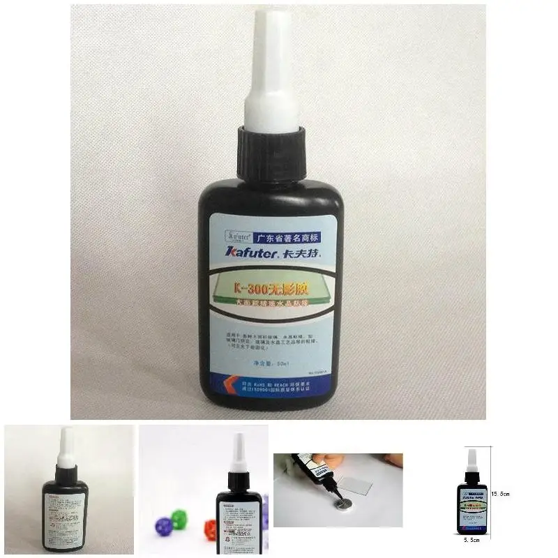 50ML K-300 UV Glue Curing Adhesive Transparent Crystal Glass Bonding Repair Liquid Glue