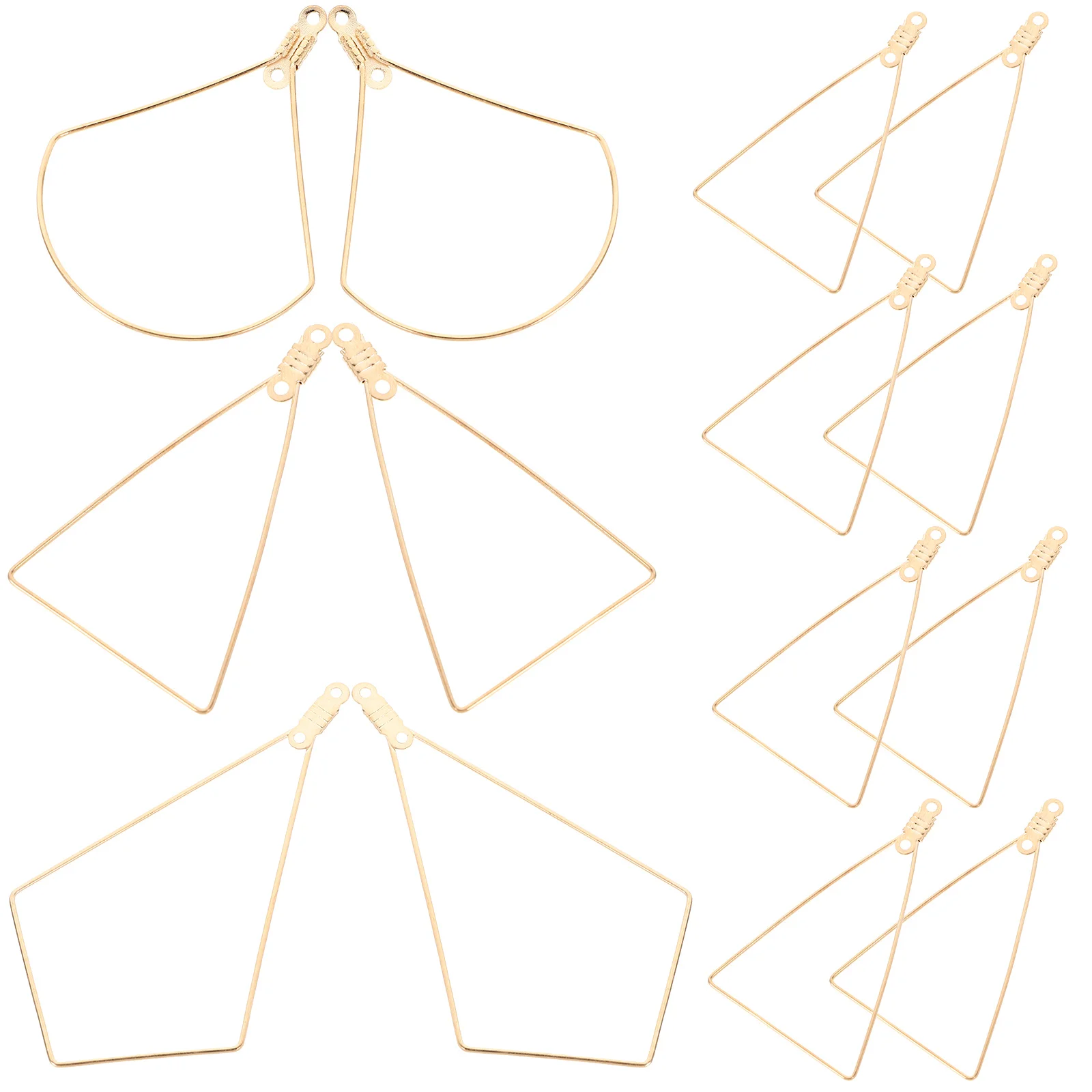 

30pcs Earring Hoops DIY Copper Open Beading Metal Charm Components Jewelry Making Supplies For Bracelet Necklace Design