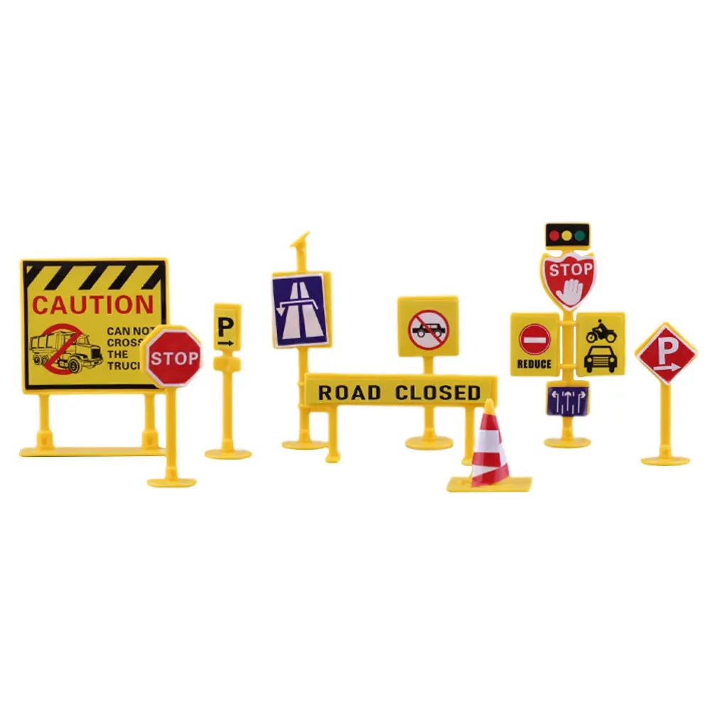 1 ชุดป้ายจราจรแบบกั้นถนน ชุดของเล่นออกแบบสมจริงสำหรับการจำลองฉากการกั้นถนน ส่งเสริมการมีปฏิสัมพันธ์ทางสังคม การสร้างความสัมพันธ์ในครอบครัว