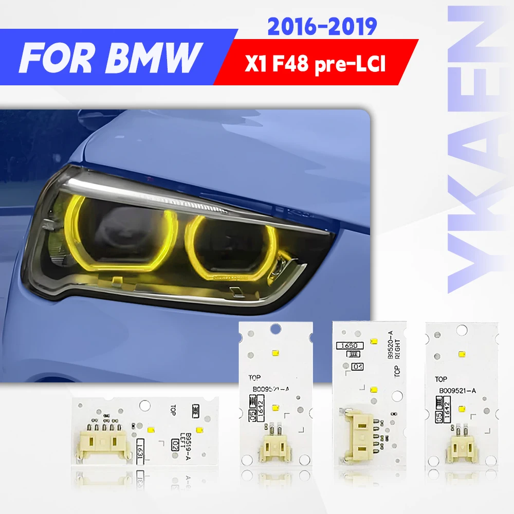 63117428791 63117428792 White LED Angel Eye DRL Board For 2016-2019 BMW X1 F48 Daytime Running Light Module Headlight