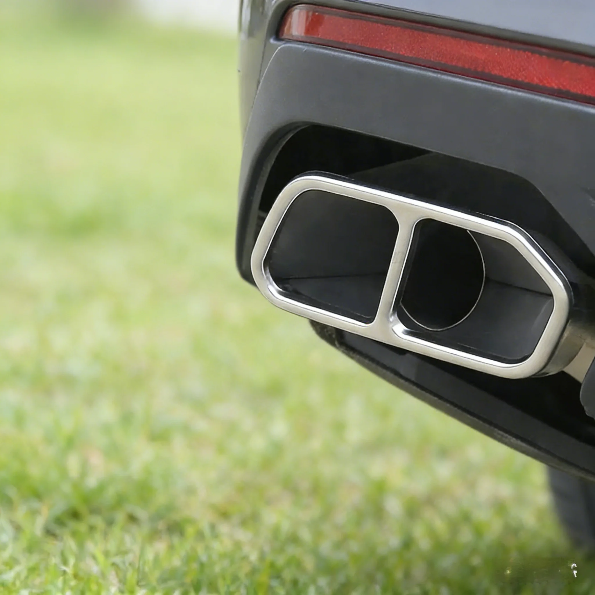 

For Volkswagen VW Touareg 2019-2021 Auto Exterior Parts Cover Decorative Frame Refit Pipe Exhaust Tailpipe Outlet Four Car