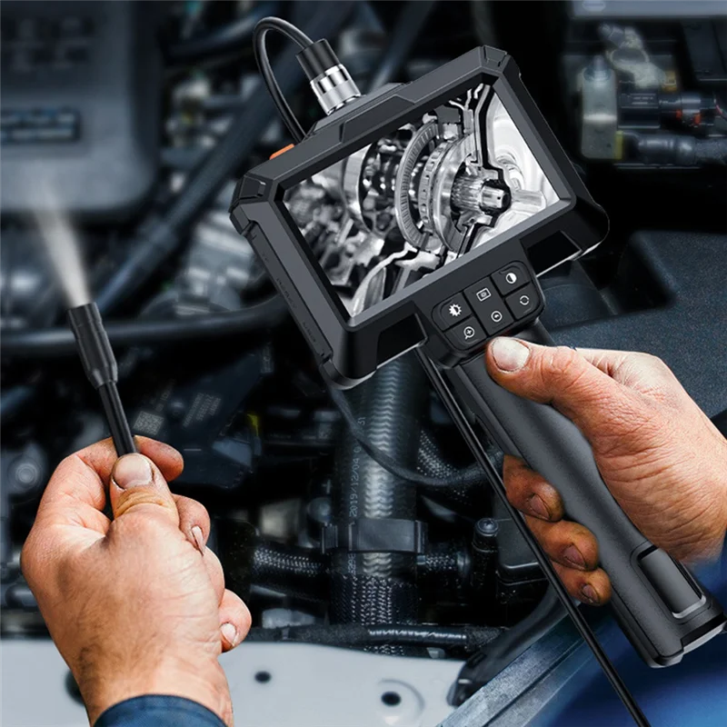 B-T 内視鏡カメラ、ライトボアスコープ付き、4.3 インチ LCD スクリーン & 8 つの調整可能な LED ライト、検査カメラスネークカメラ