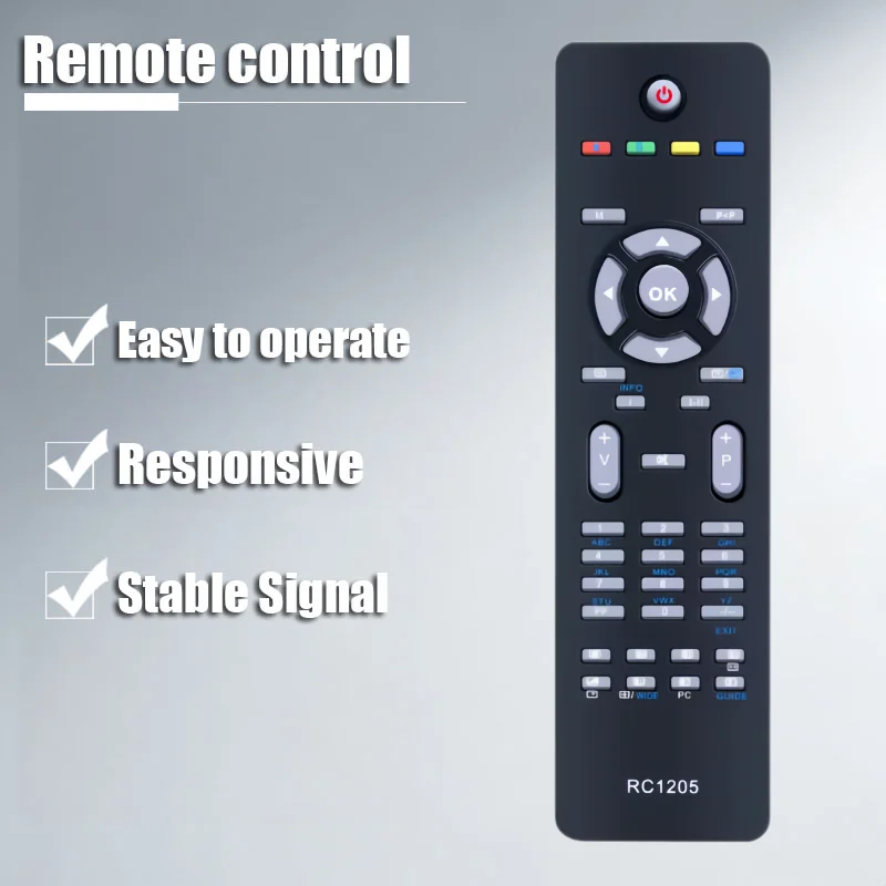 

RC1205 Universal Remote Control for Andersson A421FD PVR LED Clayton CL1610M2 DMTech 10061703 (LX26) Smart TV Replacement IR Con