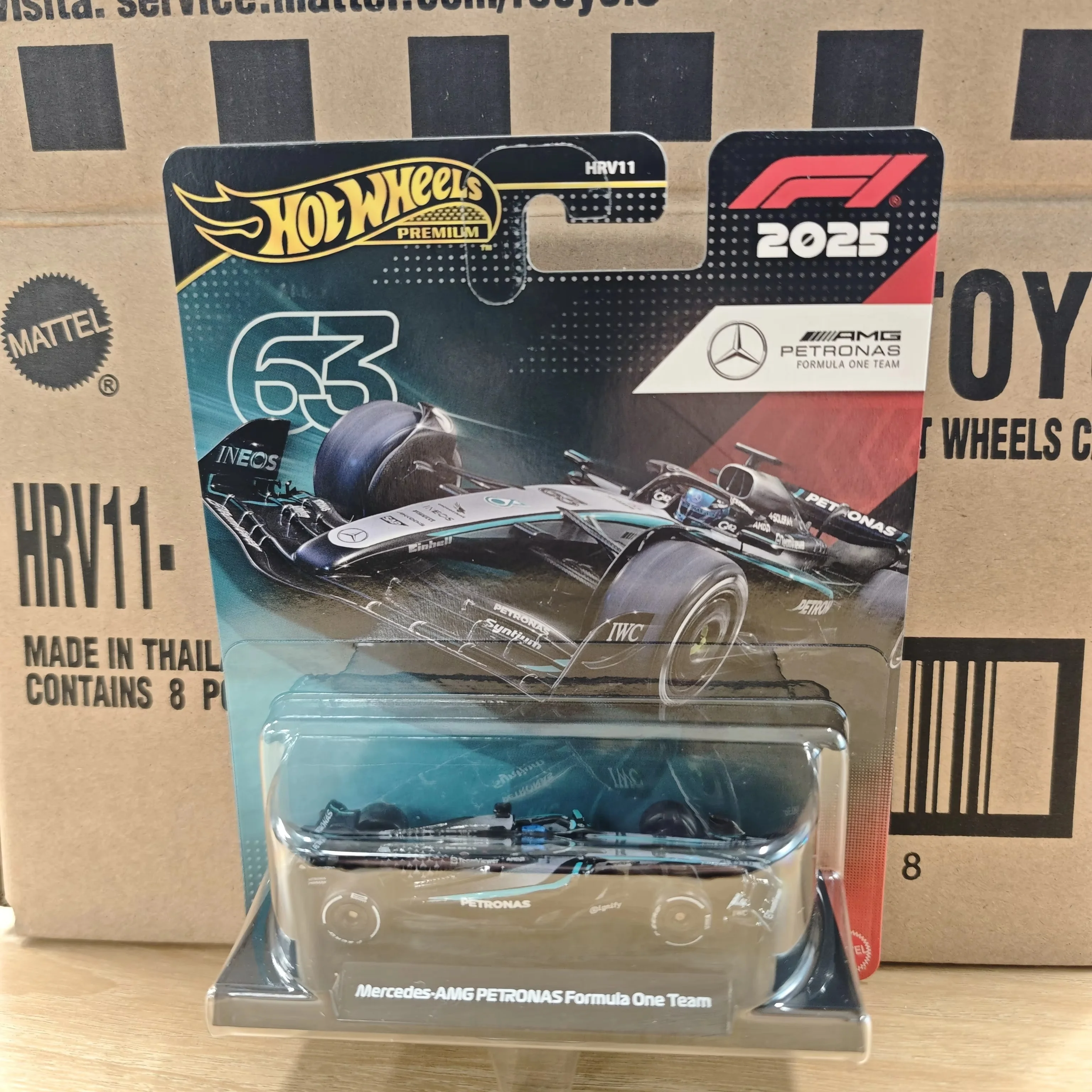 新ホットウィール プレミアム 2025 F1 レーシングカー モデル 合金 1/64 ダイキャストモデル レッドブル マクラーレン メルセデス チーム コレクタブル ビークル トイ