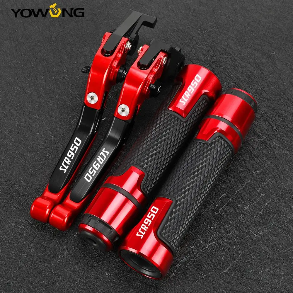 

FOR YAMAHA SCR950 2017 2018 2019 2020 2021 Motorcycle Accessories CNC Folding Brake Clutch Levers Handlebar Handle Grips Ends