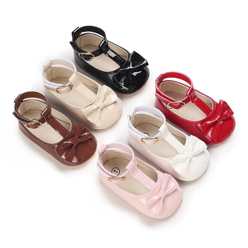 HAIZHIW Mode PU Leder Baby Prinzessin Schuhe Neugeborene Mädchen Mokassins Schuhe Gummi Sohle Prewalker Nicht-slip Sommer Erste Wanderer – Detail 7