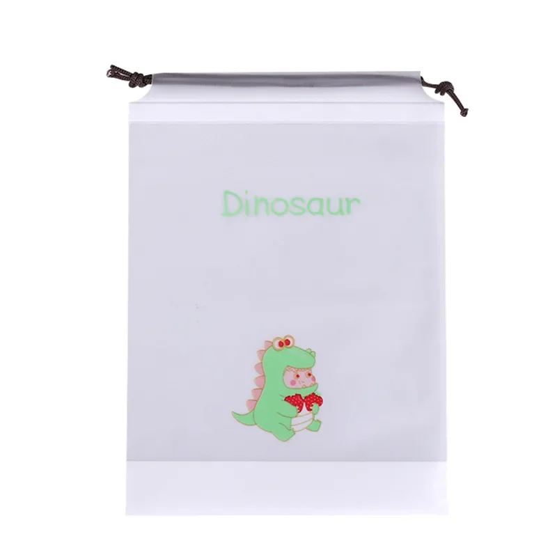 Portable Travel Storage Waterproof Clothing Drawstring Pouch Luggage Bags for Clothes Storage and Finishing, 2pcs Cartoon