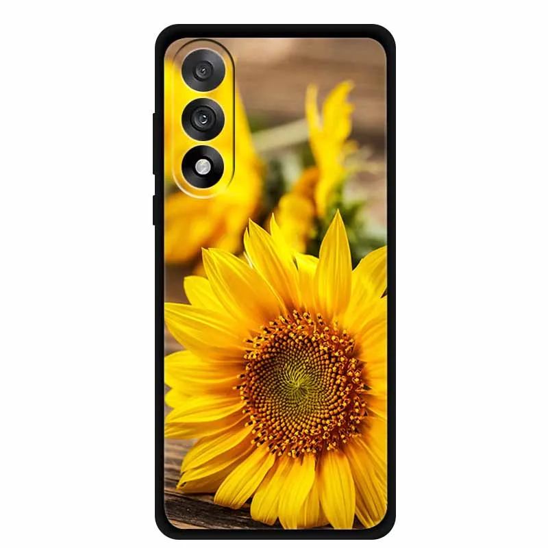 Untuk OnePlus Ace 5 Ultra 5G 2025 Casing Ponsel 6.83" Lukisan Bunga TPU Lembut Penutup Belakang Silikon Hitam Untuk OnePlus Nord 5 5G Fundas