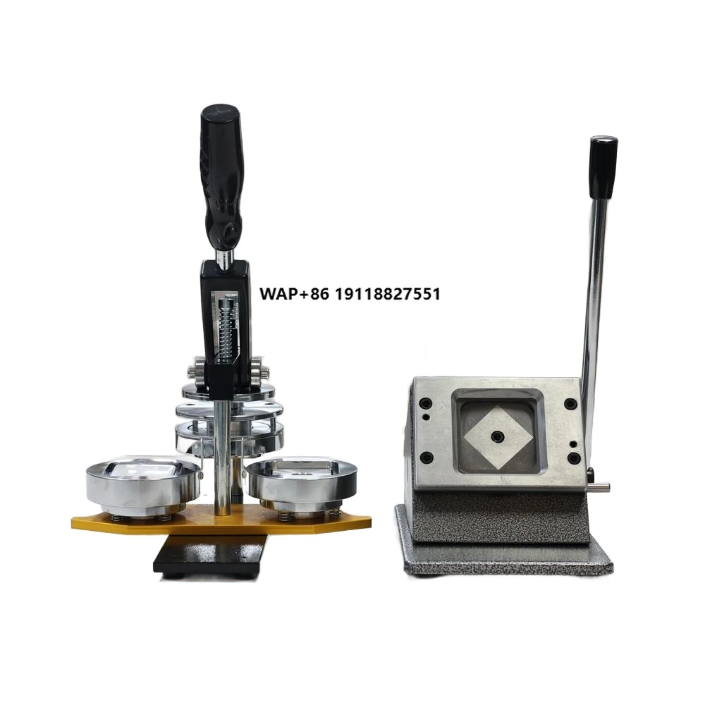 

CX-55 Square Button Maker Machine 50x50mm Pin Badge Press Promotional Gift Production Refrigerator Magnet Keychain Maker