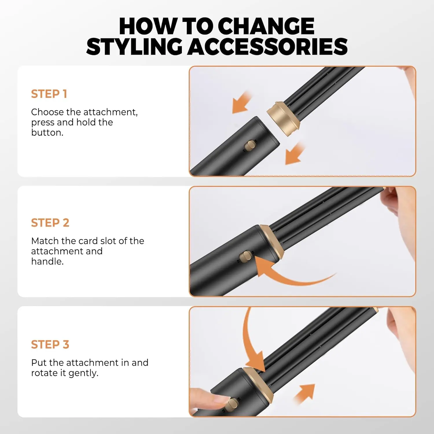 5 in 1 Blow Dryer Brush, Upgrade Hair Dryer Brush Air Curling Wrap Styler, Ionic Round Brush Blow Dryer for Women, Hot Air Brush Hair Styling Tools view 4