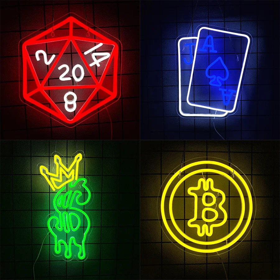 

Wall Game Usb Room Party Theme Neon Sign Used Decor Led Power Supply Bar Club Bedroom Art Novelty Lighting（new） Lights