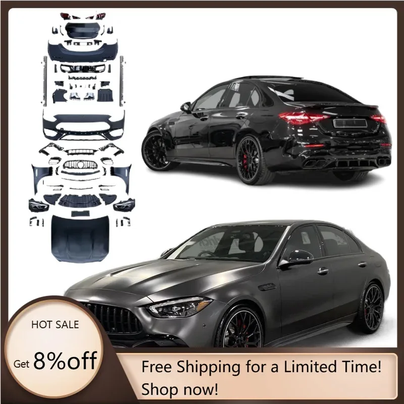 

STLFFactory Price Bodykit for C Class W205 2015-2021 to 2024 W206 C63 s Bumper Taillights Old to New Headlights