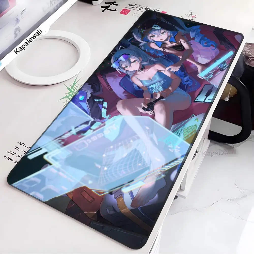 Honkai Star Rail Silver Wolf Mouse Pad Gamer Large Cute Keyboard Personality 2024 new model Pink 700x300mm Anime Carpet Laptop