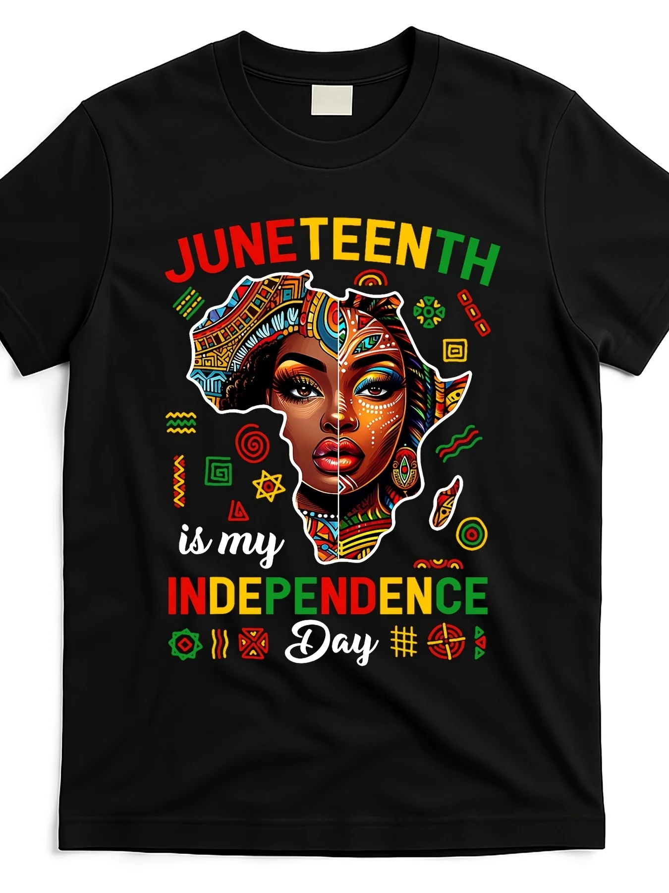 Juneteenth est mon jour de l'indépendance 1865 femmes africaines fille Design rue tendance Style t-shirt décontracté hommes confortable coton rond