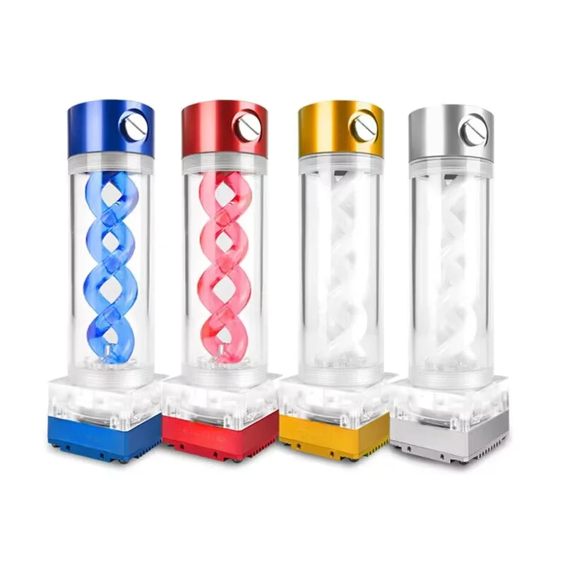 OCOCOO Pump Water Cooler Virus Reservoir 190mm DC12V 690L/ H RGB Lights G1/4 Threads Computer Heat Dissipation System SC-P67D