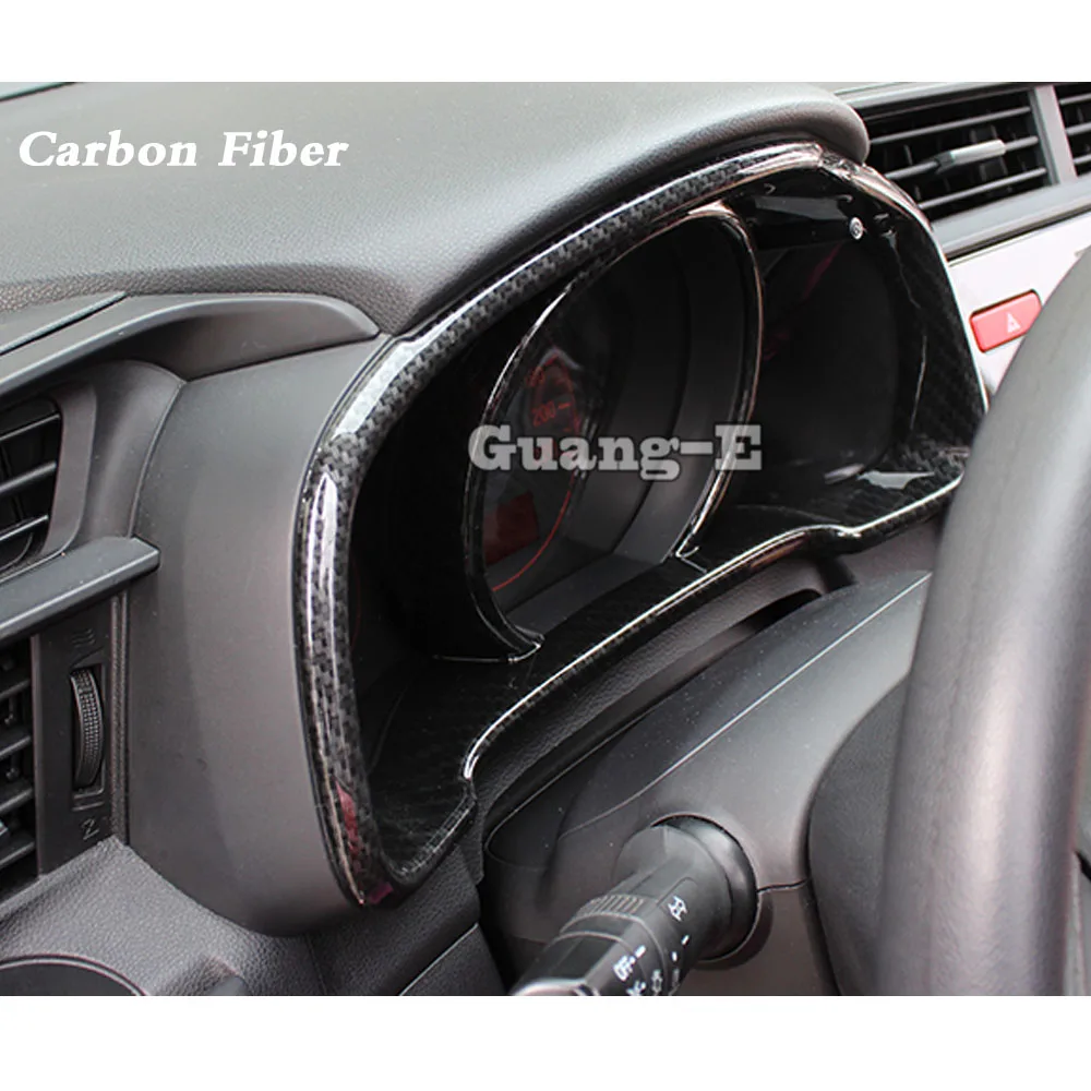 For Honda FIT JAZZ 2014 2015 2016 2017 2018 2019 Car Styling Garnish Detector Trim Dashboard Meter Instrument Panel Gauge Frame
