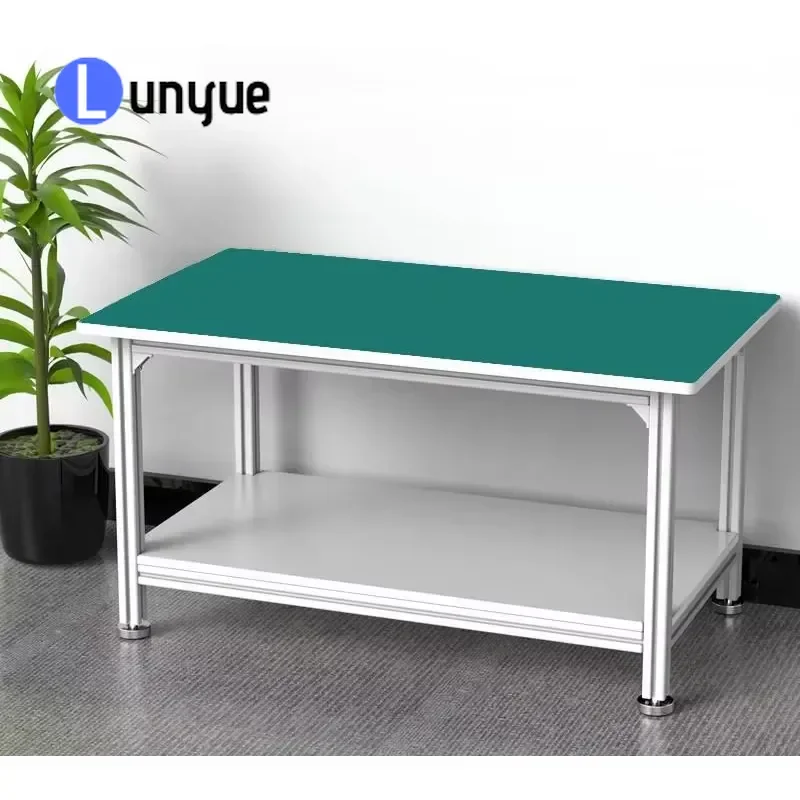 Custom Aluminum Work Bench for Watchmaking Electronic Mobile Repair Workshop Durable Adjustable Height Sturdy Metal Table