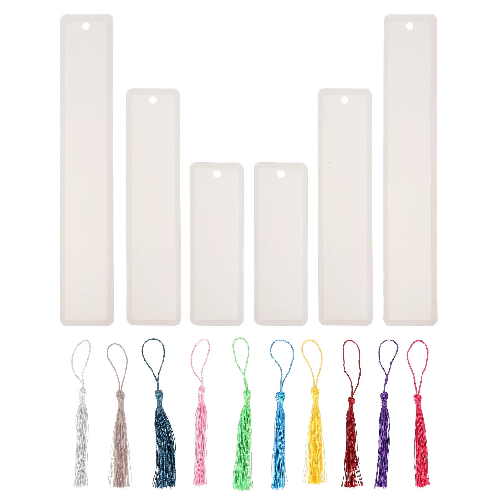 

Bookmark Mold Silicone DIY Craft Tool for Epoxy Resin Tassel Pendants Book Page Marker Study Gift Ideas Jewellery Making