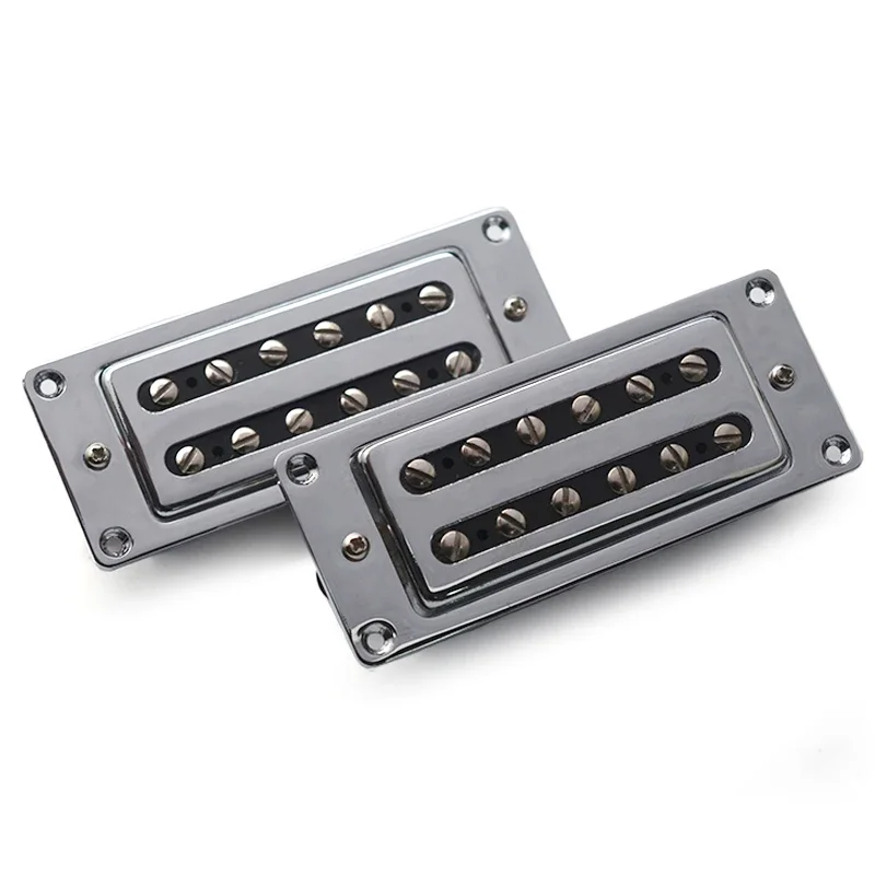 

Mini 68X29MM 12 Adjusted Pole Piece 7K Electric Guitar Humbucker Pickup for LP Guitar Chrome
