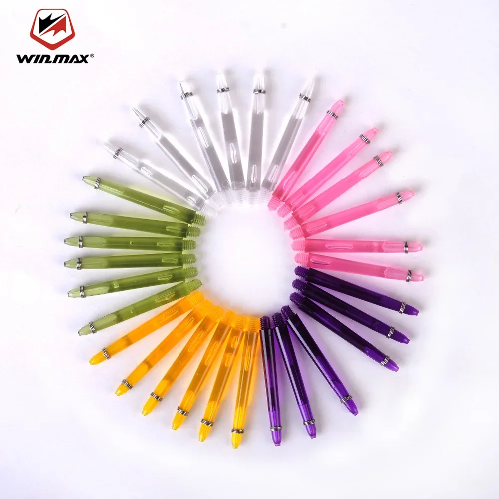 WINMAX 30szt 2BA 35mm/48mm Wały do rzutek Nylonowe profesjonalne łodygi do rzutek