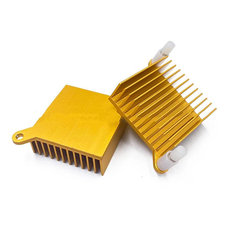 1Pc Aluminum Profile Heatsink 37*37*14MM Ear Radiator Cooling Pad South North Bridge Chipset Radiator Chip Motherboard Heat Sink
