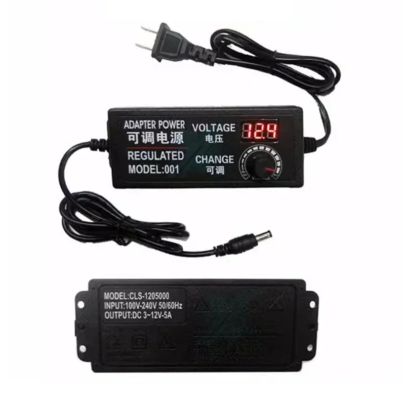AC To DC Adjustable Power Supply AC 110V 220V To DC 3V 5V 6V 9V 12V 15V 18V 24V 1A 2A 3A 5A Power Supply Adapter Home Appliance