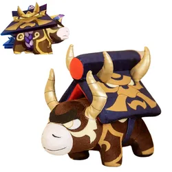 30cm Genshin Impact Arataki Itto Rock Cow Plushie Doll Game Anime Stuffed Animal Doll Cushion Cosplay Props Collection Kids Gift