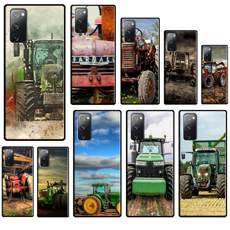 Funda de Tractor para vehículo agrícola, cubierta para Samsung Galaxy S21 FE S20 FE S8 S9 S10 S22 Plus Note 20 Ultra Note 10 Plus