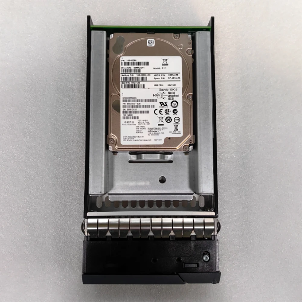 For NetApp HDD X487A-R5 108-00266+B0 00V7421 600G 10K 2.5-3.5'' SAS Hard Drive