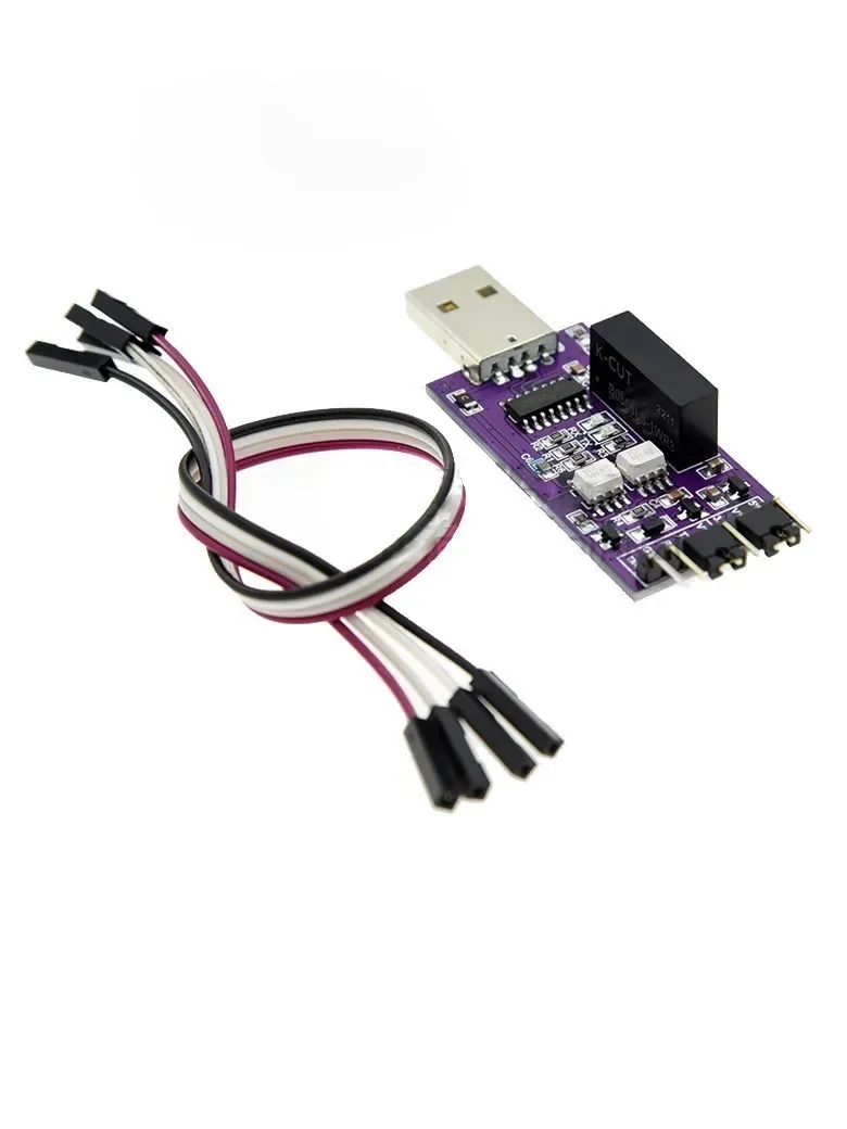 1PCS Optically isolated USB to serial port 5V 3.3V optically isolated USB to TTL serial port CH340 UART