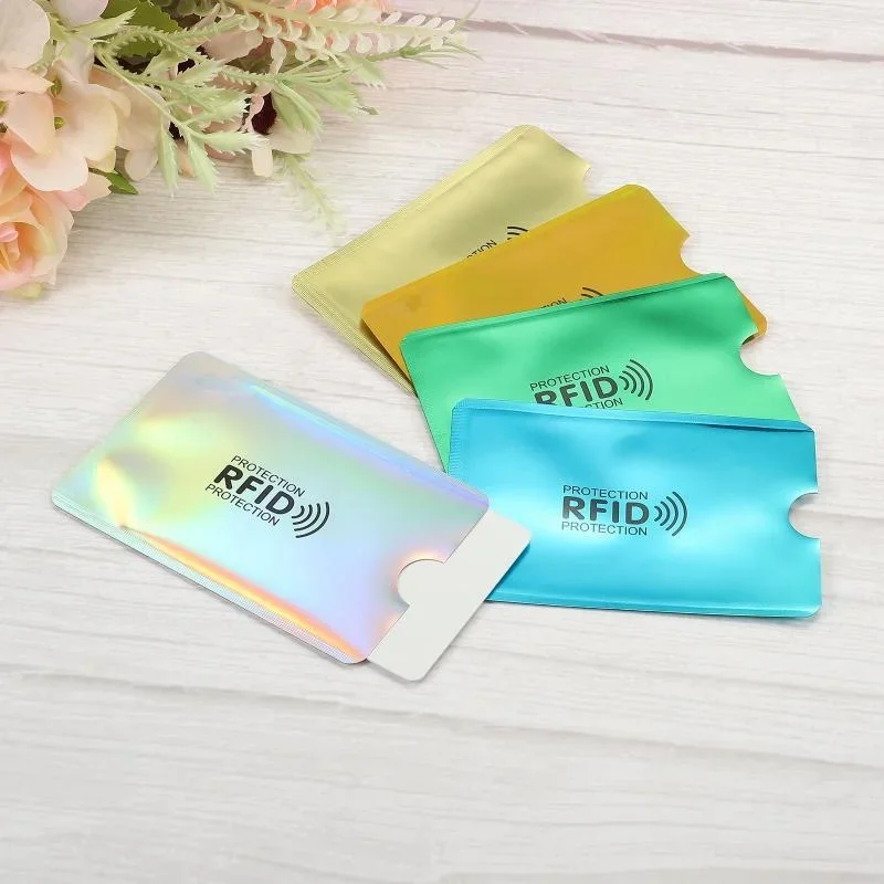 5/10Pcs RFID Blocking Sleeves Identity Theft Protection Secure Sleeve for Credit Cards Debit Card Clear Plastic Sleeve