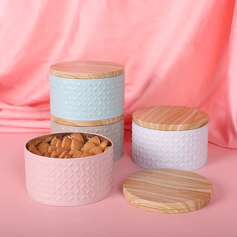 

‌5/6 Inch Layered Cake Tin - Premium Metal Cookie Storage Box, Christmas, Dessert Packaging for Pastries/Cupcakes