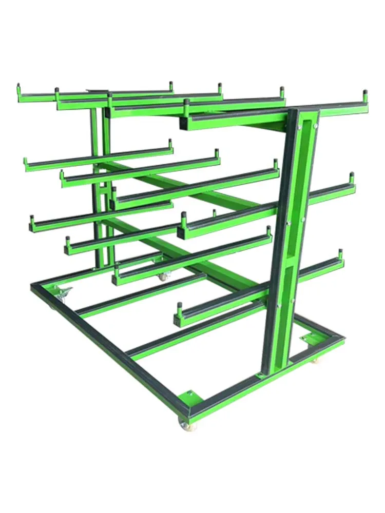 

Aluminum alloy door and window equipment tool turnover frame placement frame door factory aluminum trolley rack galvanized mater