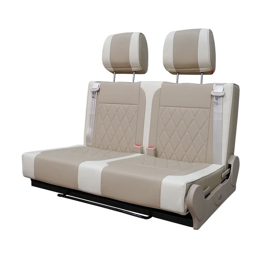 Autoliuma Custom Caravan Folding Campervan Double People Seat For RV Rock And Roll Bed Car Seats RV Camper Van Interior view 3